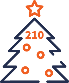 Kunstkerstboom 210 cm